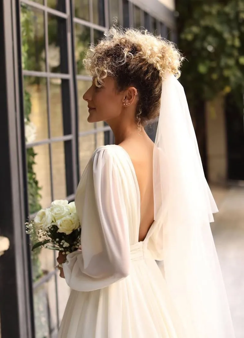 Draped Open Back by Karmen Aksu